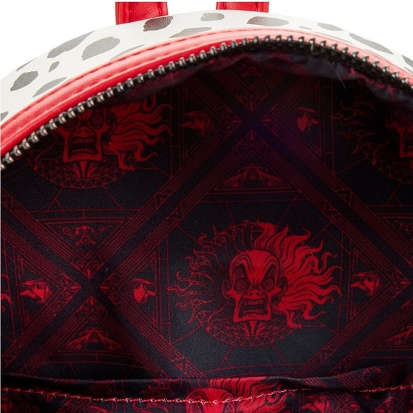 NWOT Loungefly Disney 101 Dalmatians Villains Scene Cruella MINI Backpack - Picture 5 of 5